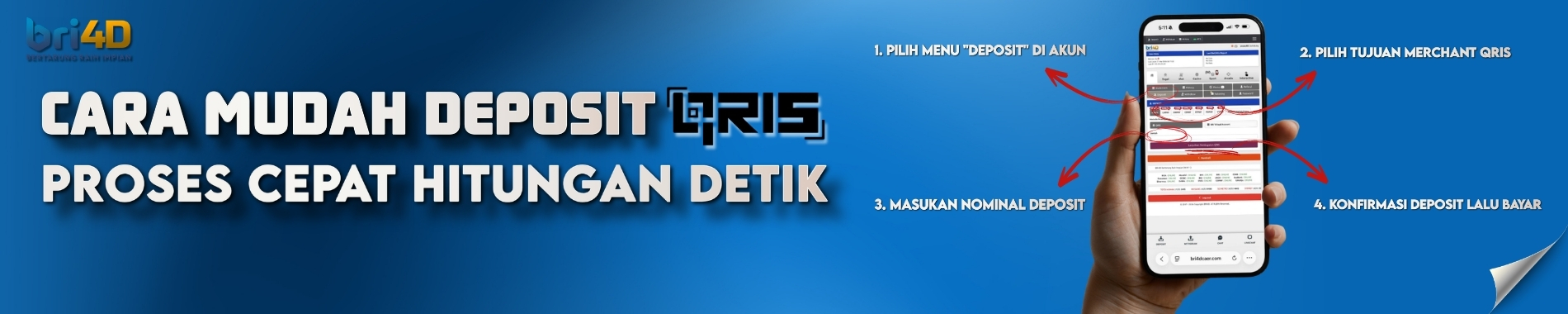 DEPOSIT CEPAT HITUNGAN DETIK BRI4D